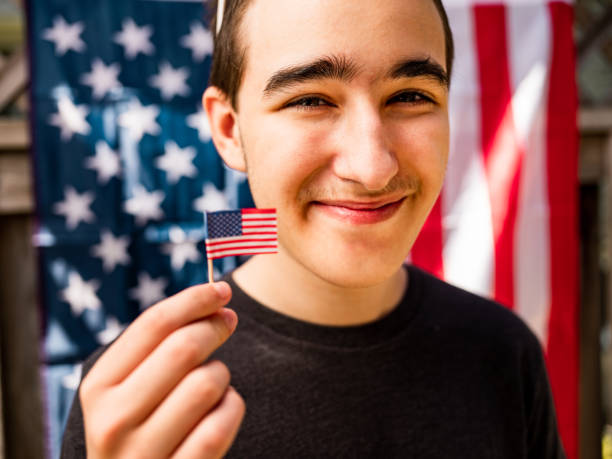 istock Teenager at 4th July BBQ 1250293198