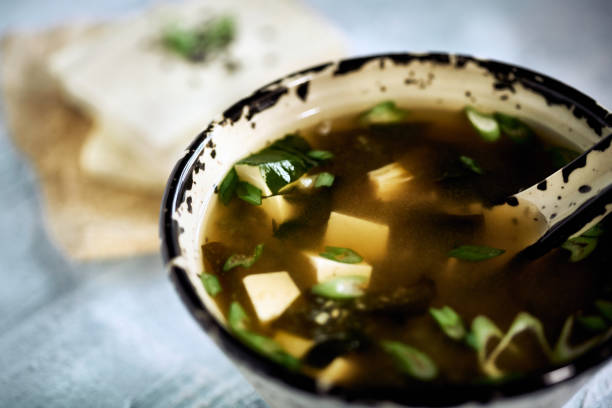 istock Japanese miso soup in a  bowl 1250294789