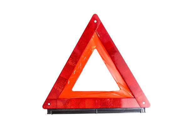 istock Emergency stop sign isolated on white background 1250299704