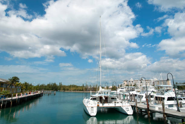 istock Grand Bahama Island Marina Yachts 1250300035