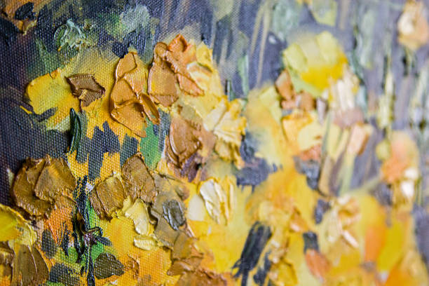 istock The box easel with oil paints, palette 1250300803