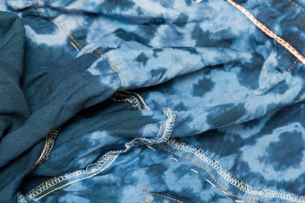 istock The fabric is painted with paints of different colors 1250301146