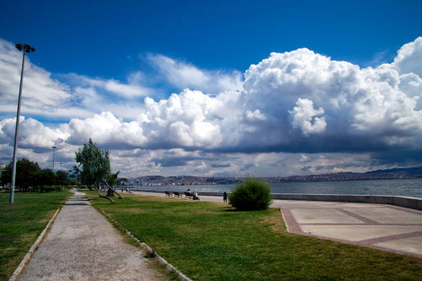 istock Seaside in City Izmir and the Clouds 1250302444