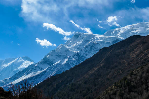 istock Thorung Phedi - Snow capped Himalayas 1250302594