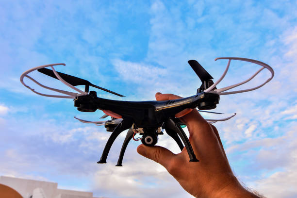 istock Modern Technology Copter closeup Aircraft Drone 1250303892