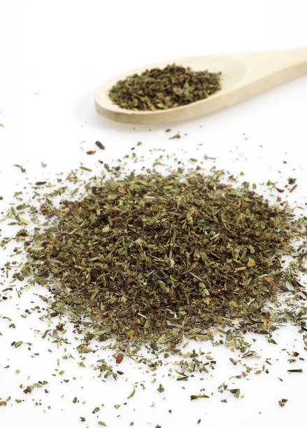 istock OREGANO OR MARJORAM AGAINST WHITE BACKGROUND 1250312126