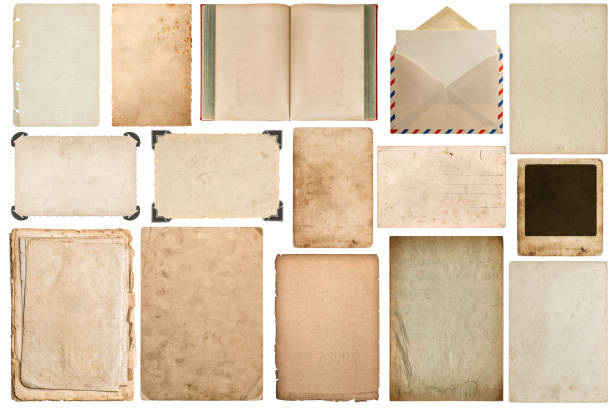 istock Paper book envelope cardboard photo frame corner corner 1250312771