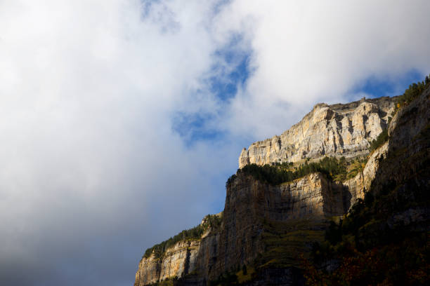 Rocky peak in Ordesa Valley National Park, Pyrenees in Spain. in Spain, Aragon, Torla-Ordesa