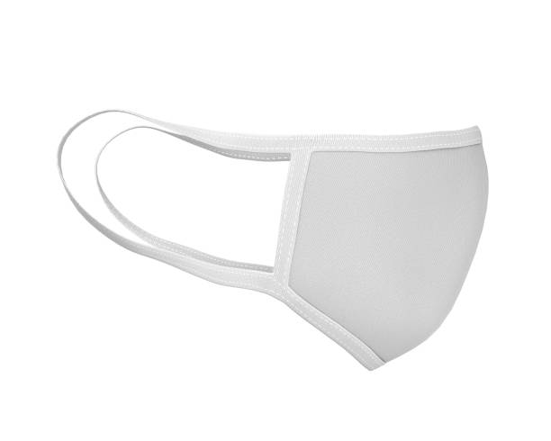 istock White Face Mask Mockup side view, Blank dust mask 3d rendering isolated on white background 1250329802