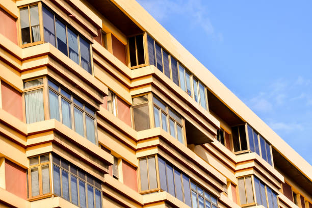 istock Colored Modern Building Windows in Las Palmas 1250336696