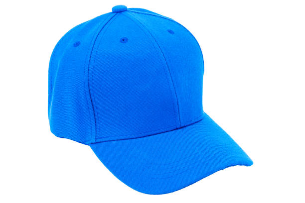istock hat blue cap with a visor on a white background is insulated 1250348828