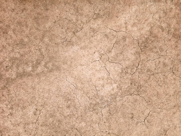 istock The ground has cracks in the top view for the background 1250350464