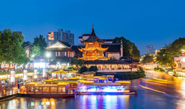 istock Qinhuai River scenic spot in Nanjing 1250368699