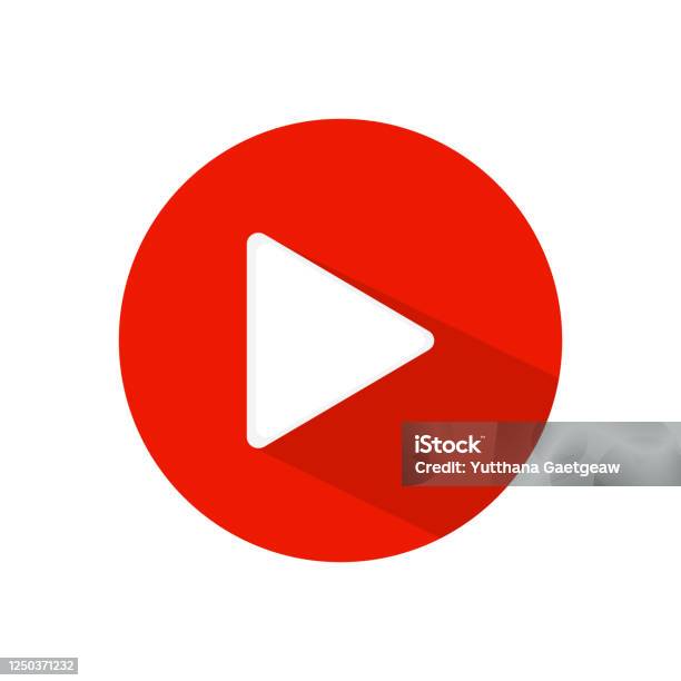 Play Icon Youtubeyou Tube Video Iconsocial Media Signmobile Appweb Video Mark Vector Illustration Stock Illustration - Download Image Now