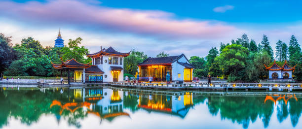 istock Chinese garden landscape 1250371356