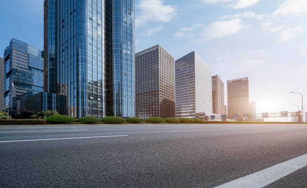 istock Urban roads and modern architecture 1250372116