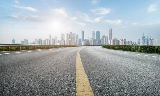 istock Urban roads and architectural landscape 1250372206