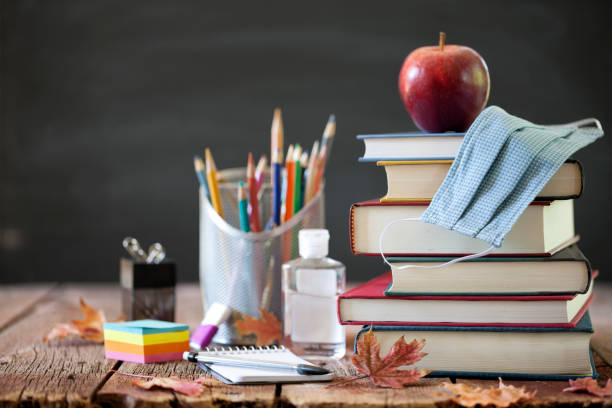 istock Back to School with Face Mask 1250375617