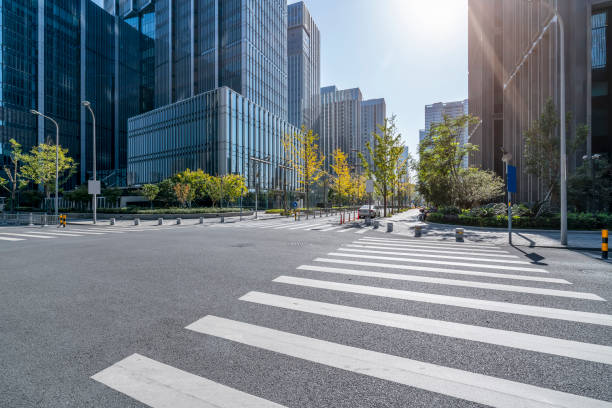 istock Urban roads and architectural landscape 1250376675
