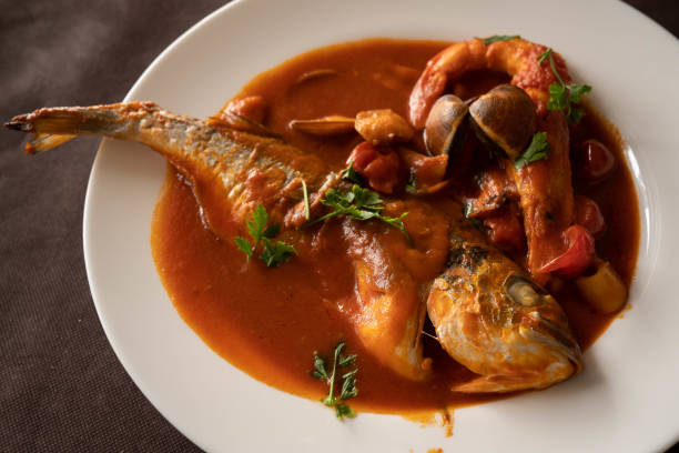 istock neapolitan tomato-based seafood soup, Campania, Italy 1250381137