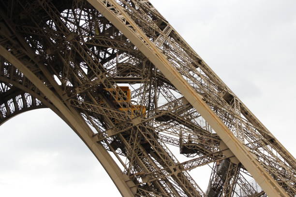 istock Eiffel Tower detail view with the West Pillar Lift 1250382128