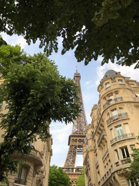 istock Eiffel Tower view from the street 1250382178