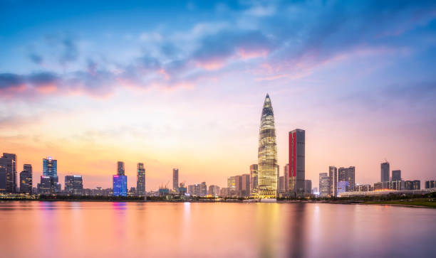 istock Shenzhen Bay modern architecture skyline 1250383516