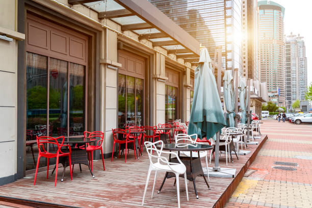 istock Shanghai Bund outdoor coffee bar 1250384358