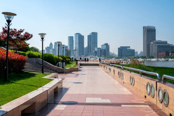 istock CBD office building and street view in Shanghai 1250385065