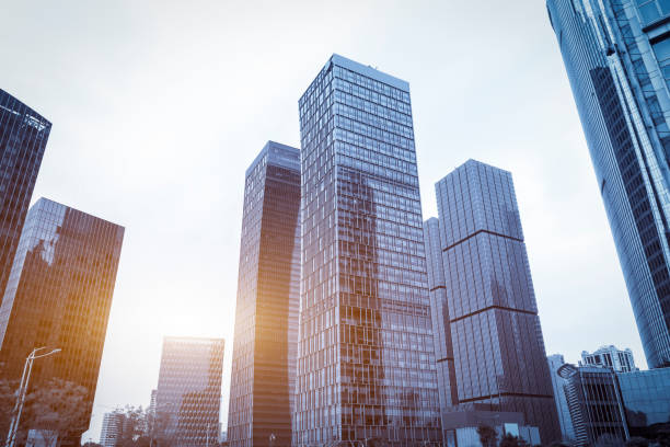 istock CBD office building and street view in Shanghai 1250385199