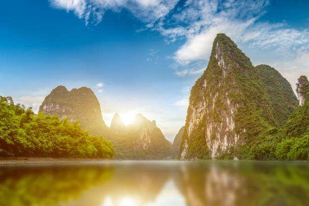 istock Lijiang River landscape in Guilin 1250385872
