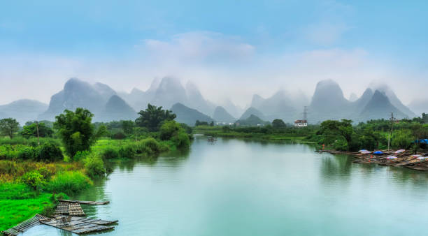 istock Lijiang River landscape in Guilin 1250385989