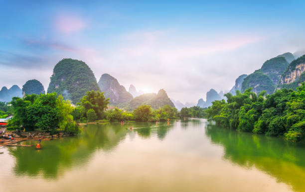 istock Lijiang River landscape in Guilin 1250385991