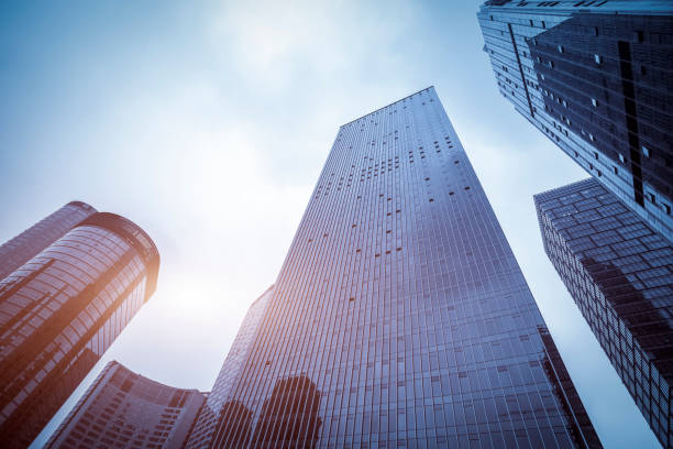 istock Glass curtain wall of modern architecture 1250388729