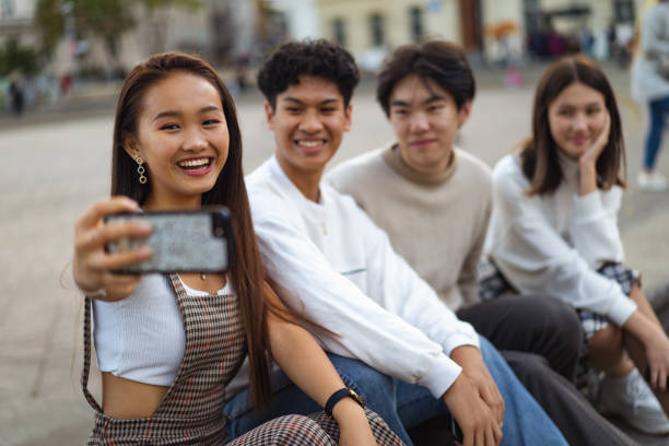 istock Asian teenagers taking selfie 1250393274