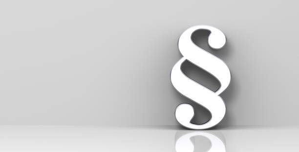 istock Article sign white symbol standing 3d legal law rendering 1250395390