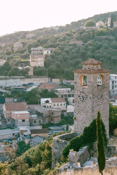 istock Clock Tower at Old Town Bar, Montenegro 1250396456