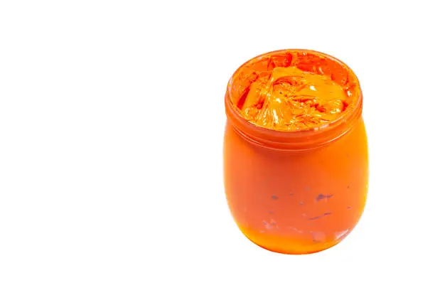 Photo of orange color with clipping path