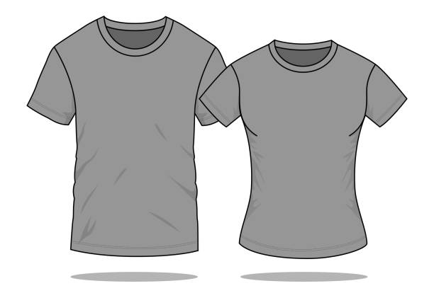 Couple Black Shirt Template Stock Photos, Pictures & Royalty-Free ...