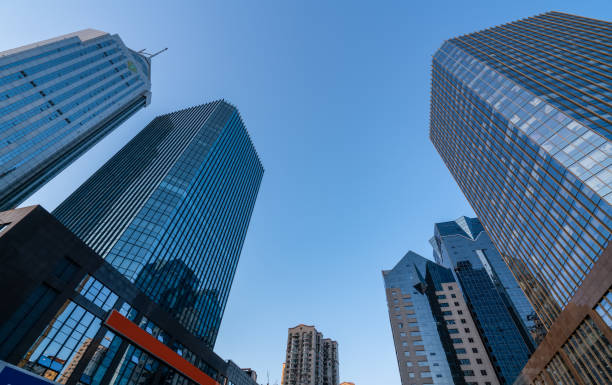istock Qingdao Financial District Plaza office building 1250405565