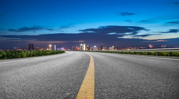 istock Urban roads and urban landscape 1250408013