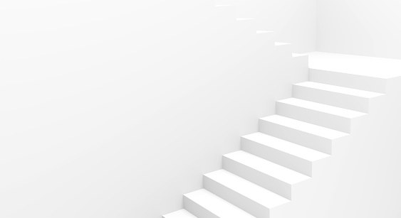 background stair staircase climb goal reach ascent challenge success 3D illustration