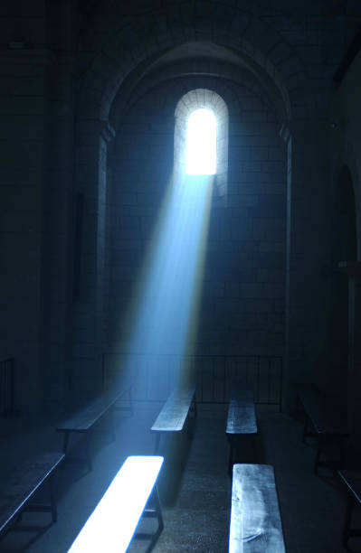 istock Ray of Light in a Church 1250409371