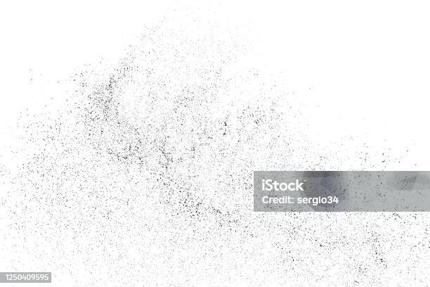 Distressed Black Texture Stock Illustration - Download Image Now - Textured, Dust, Dusting
