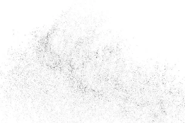 Vector illustration of Distressed black texture.