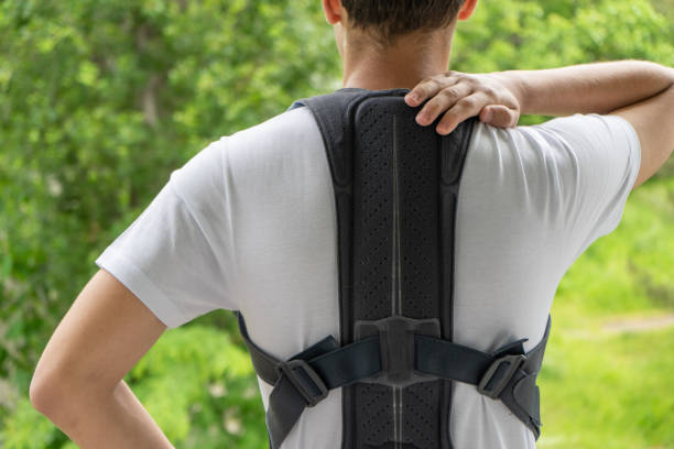 Orthopedic Lumbar Support Corset Products Lumbar Support Belt Posture  Corrector For Back Clavicle Spine Lumbar Waist Support Belt Stock Photo -  Download Image Now - iStock