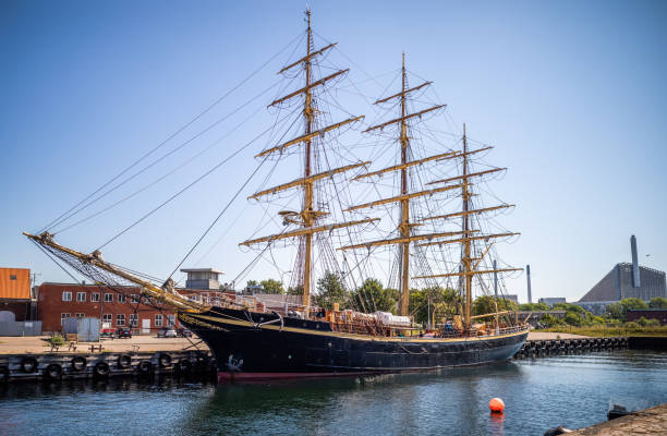 VOC ship in Amsterdam the Netherlands with the dutch flag, please see also my images of Amsterdam in my lightbox: