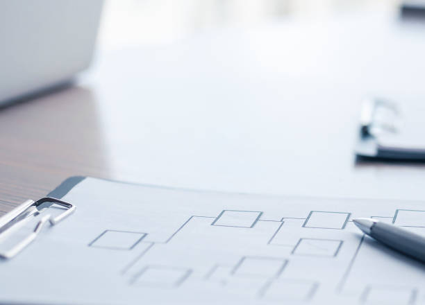istock close up. marketing scheme on the office Desk 1250428798