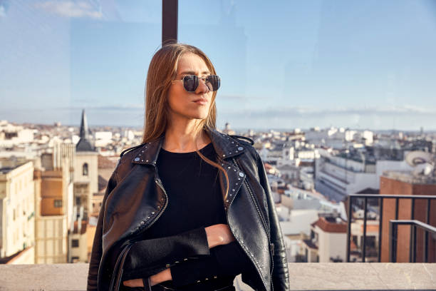 istock Beautiful Young girl in the rooftop. 1250431582