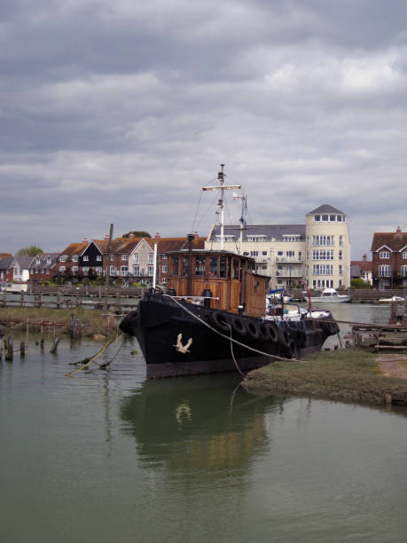 istock Old wooden boat in England. Littlehampton . UK 1250435363